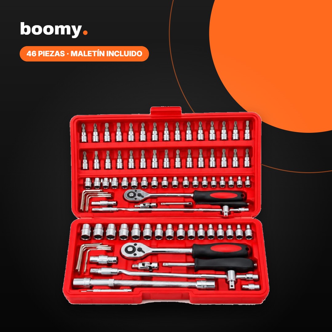 Kit de Herramientas 46 Piezas con Maletín