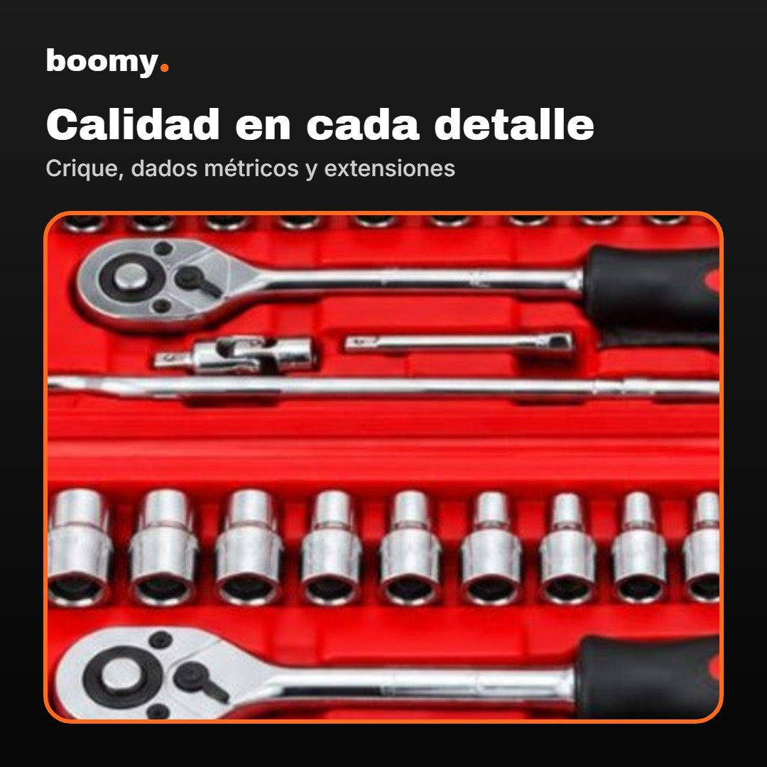 Kit de Herramientas 46 Piezas con Maletín