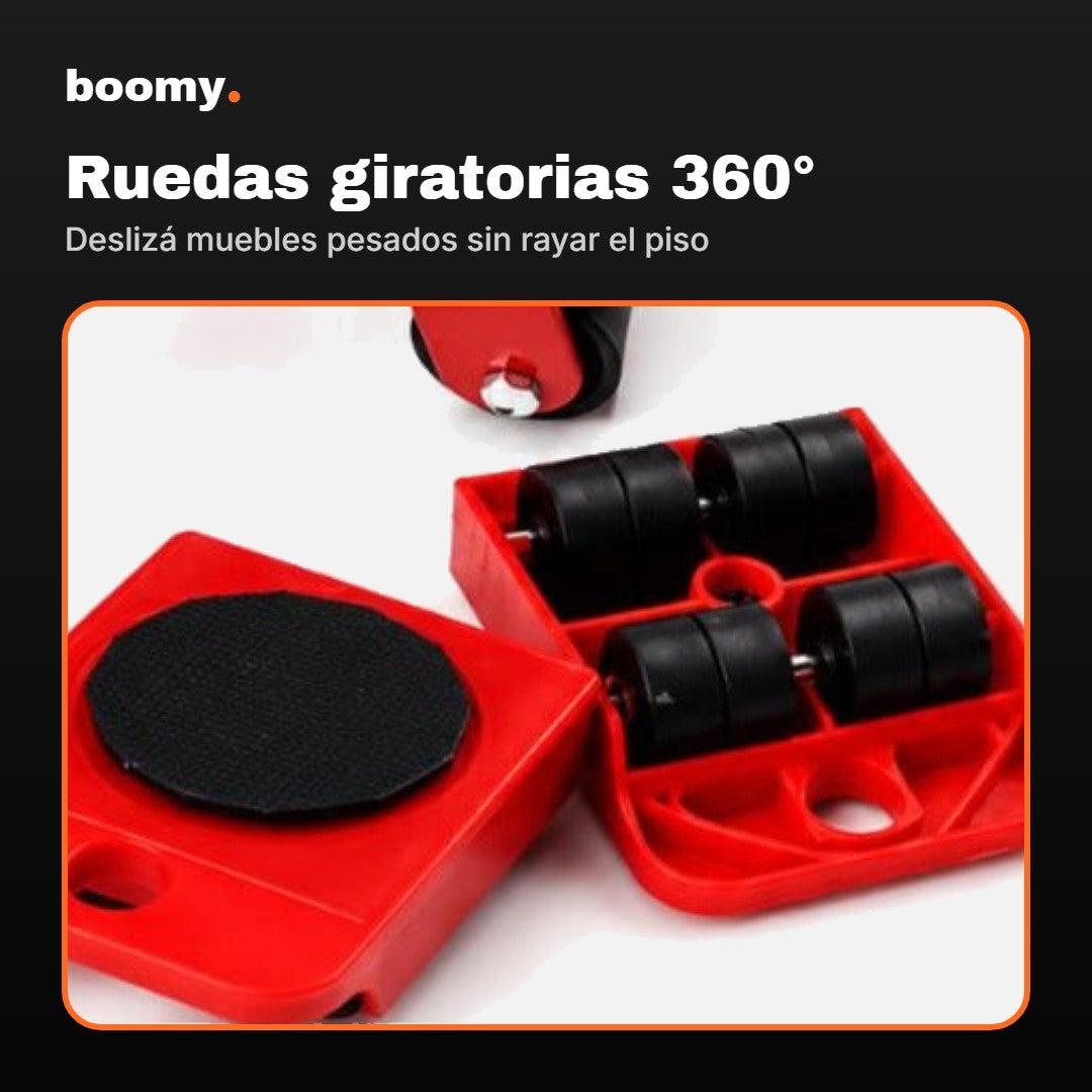 Kit Levanta y Mueve Muebles Pesados sin Esfuerzo