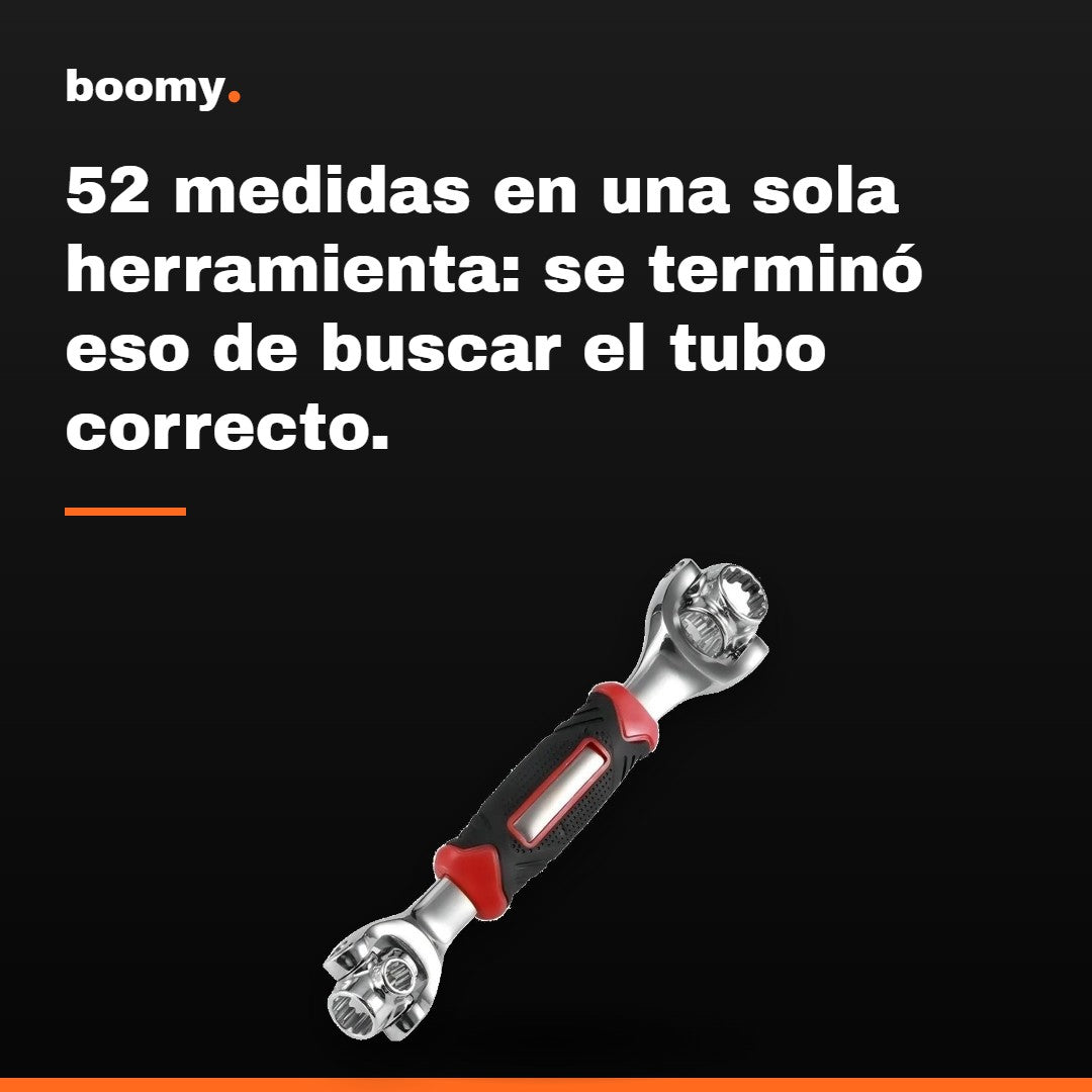 Llave Multifunción 52 en 1 con Cabezales Giratorios