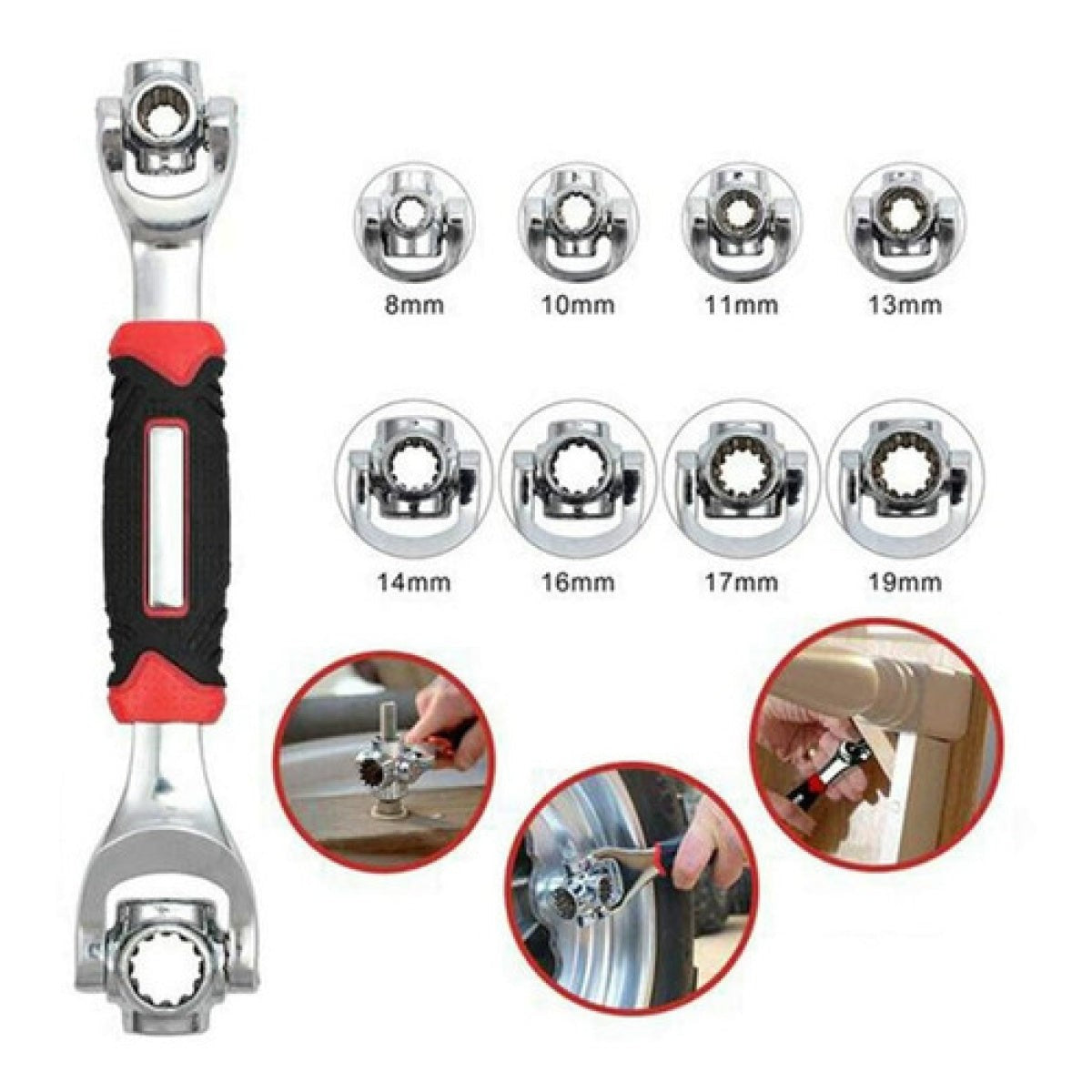 Llave Universal Autoajustable con Mango Antideslizante