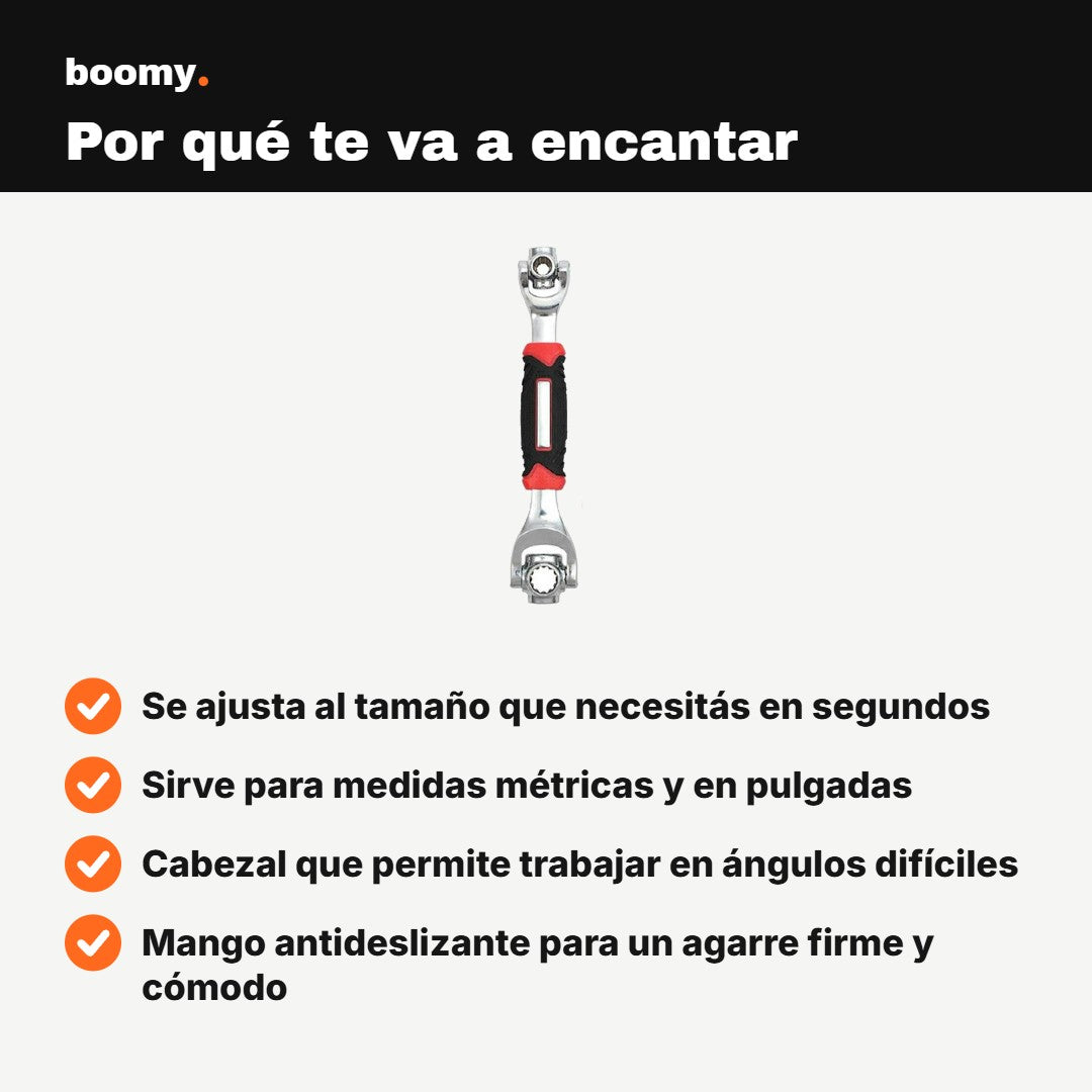 Llave Universal Autoajustable con Mango Antideslizante